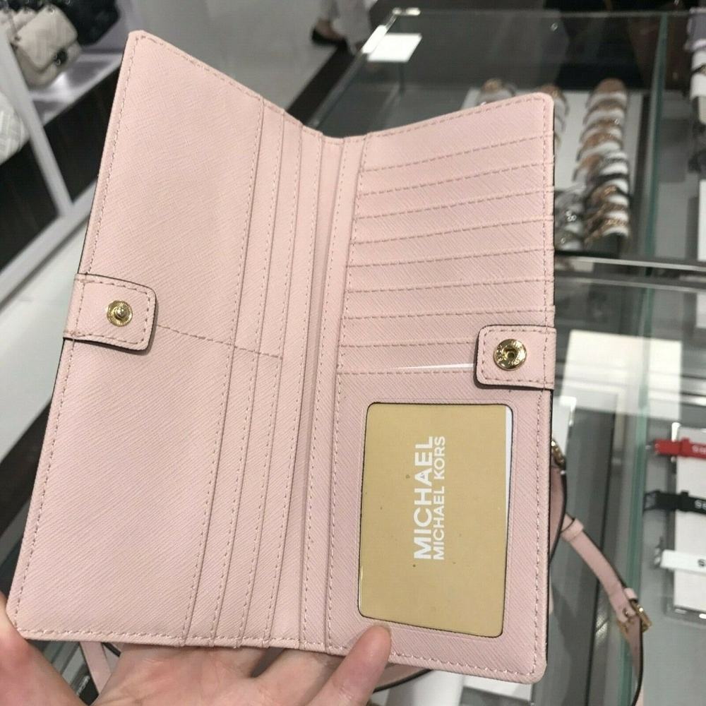 MICHAEL KORS SELMA MD LEATHER SATCHEL BAG+WALLET - Picture 8 of 8